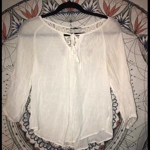 White Sheer Lacey Top